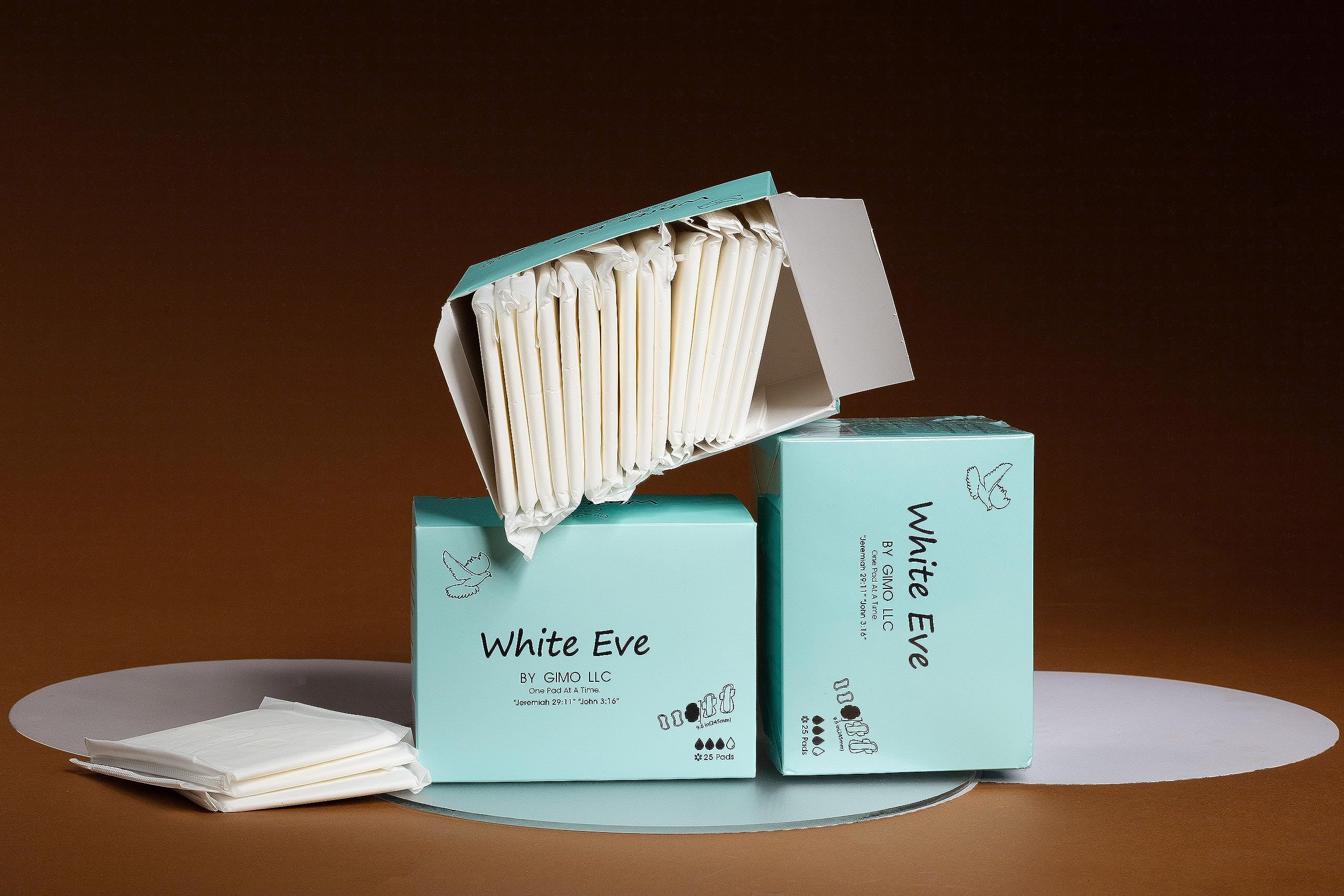 WHITE EVE Sanitary Pad Ultra Thin Sanitary Pads for Women with Fast Absorption and Leak Guard