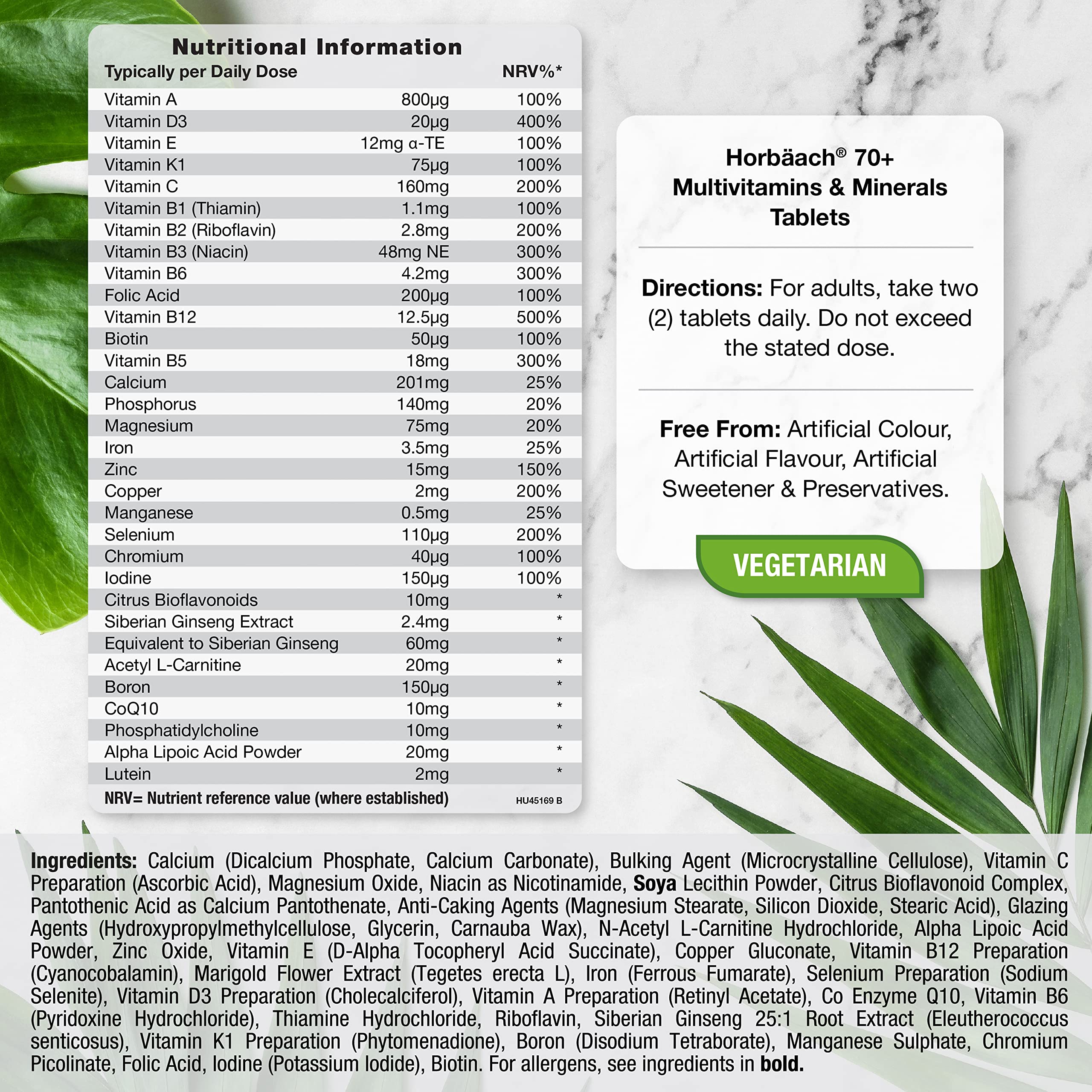 Multivitamin 70 Plus Tablets | 90 Count | with Essential Vitamins and Minerals | for Men and