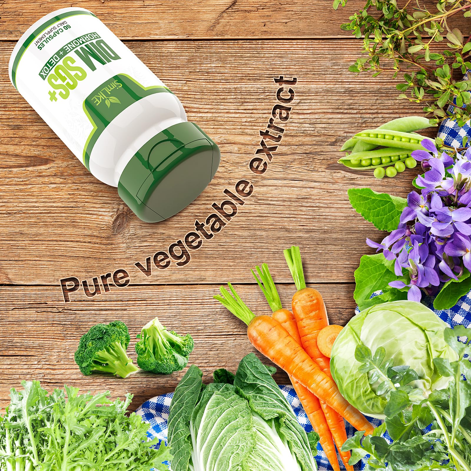 Simlike DIM SGS + - Hormone + Detox,Encourages Normal Estrogen Metabolism,Hormone Balance