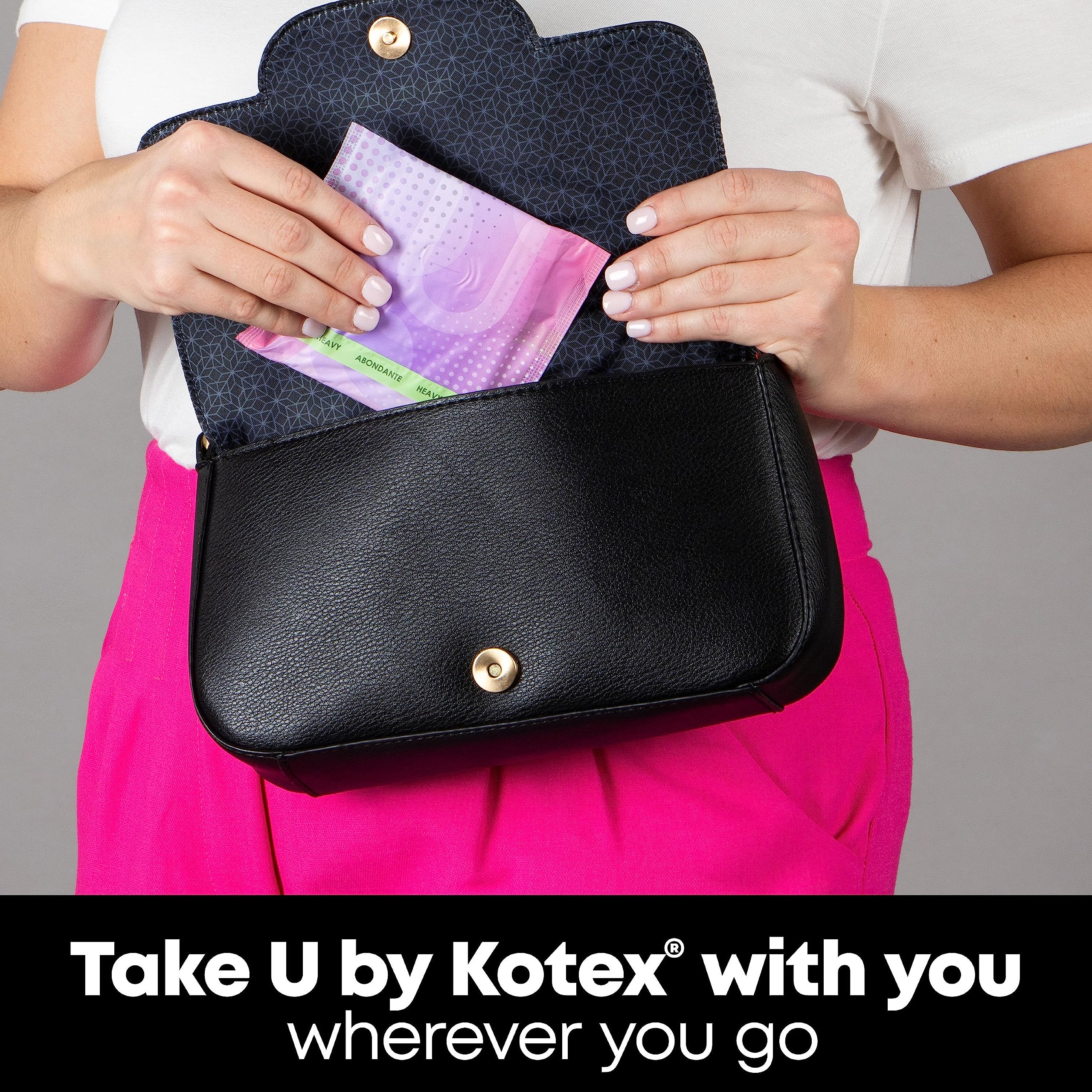 U by Kotex Balance Ultra Thin Pads with Wings, Heavy Absorbency, 46 Count (Packaging May Vary)