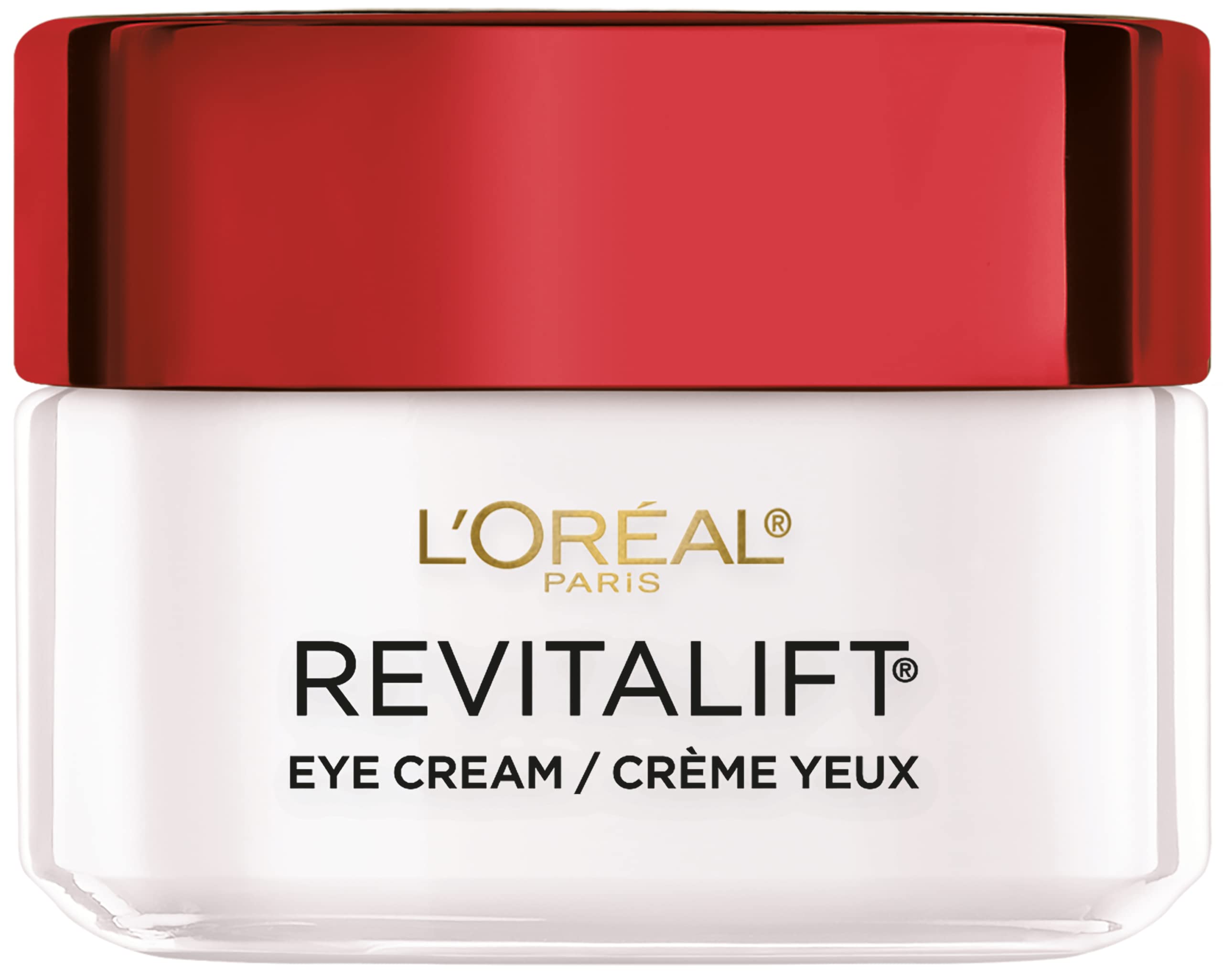 L'Oreal Paris Revitalift Anti-Wrinkle and Firming Eye Cream 0.5 oz jar.
