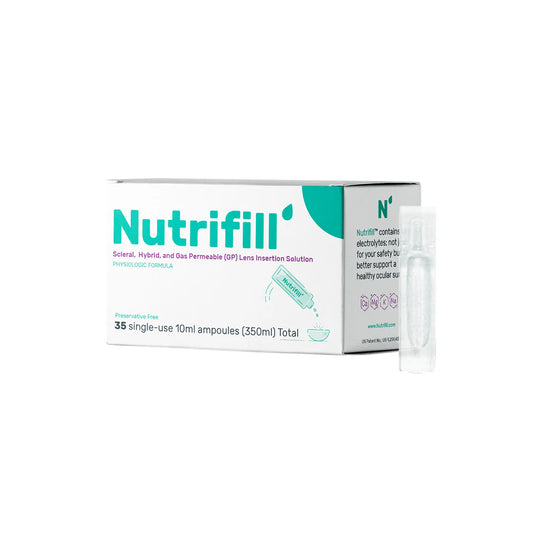 Nutrifill Preservative-Free Saline Solution for Scleral & GP Lenses, 35 Vials
