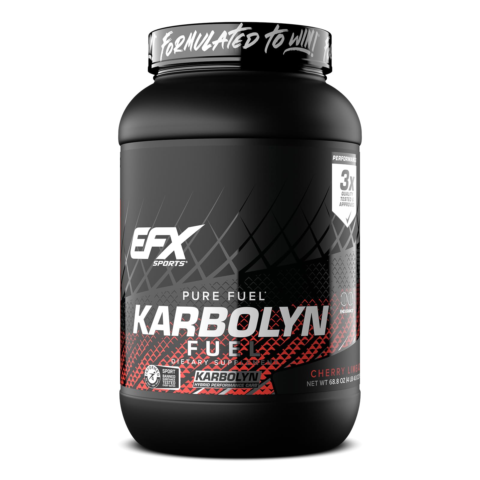 EFX Sports Karbolyn Fuel carbohydrate powder intra workout energy recovery cherry limeade 37 servings